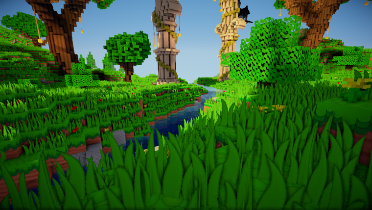 Обои в стиле майнкрафт