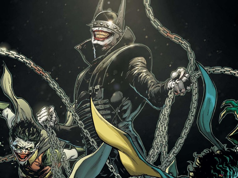 Комикс Бэтмен который смеется металл