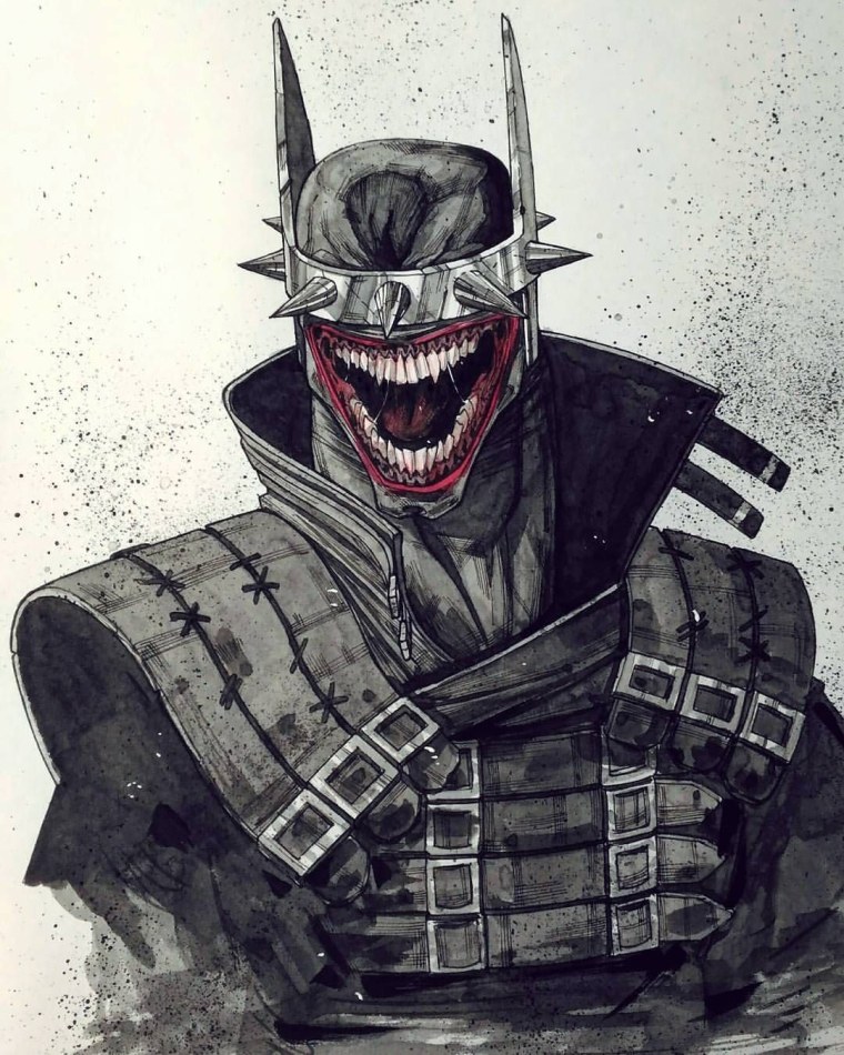 Batman laughs