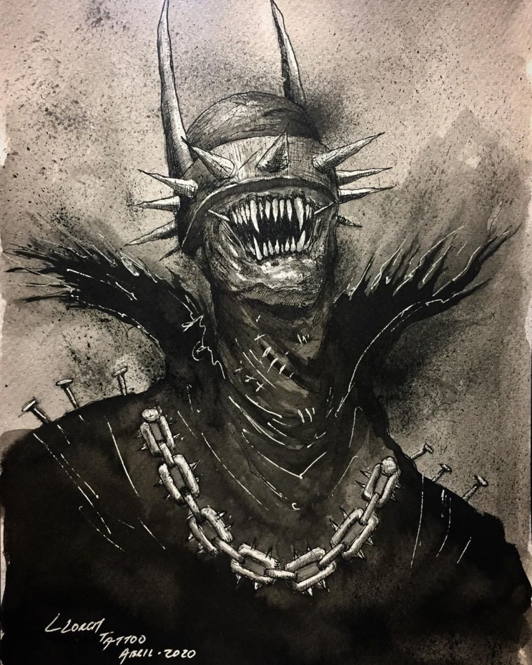 Бэтмен который смеётся против Джокера