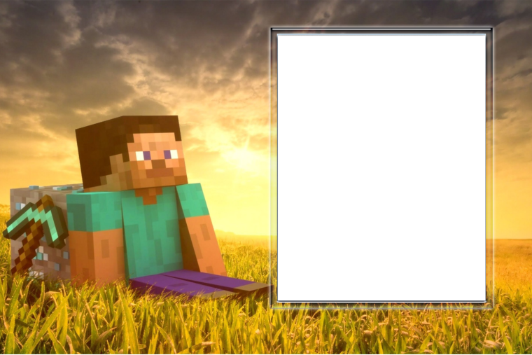 Рамка в стиле МАЙНКРАФТА