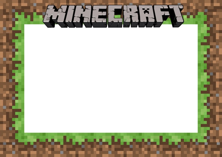 Рамка в стиле МАЙНКРАФТА