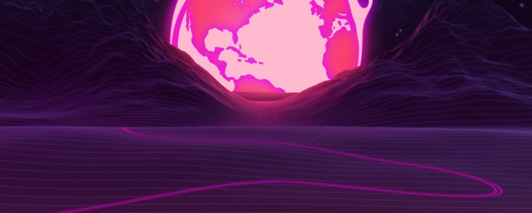 Фиолетовый закат Эстетика