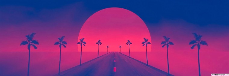 Неоновый баннер профиля для Твича