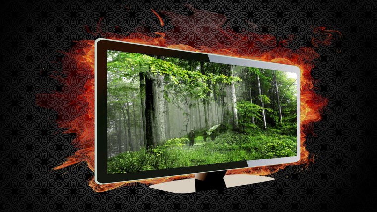 Телевизор на природе