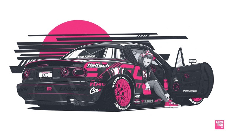Nissan Silvia s14 арт