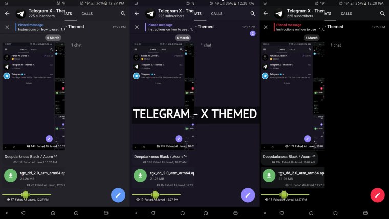Телеграмм темная тема