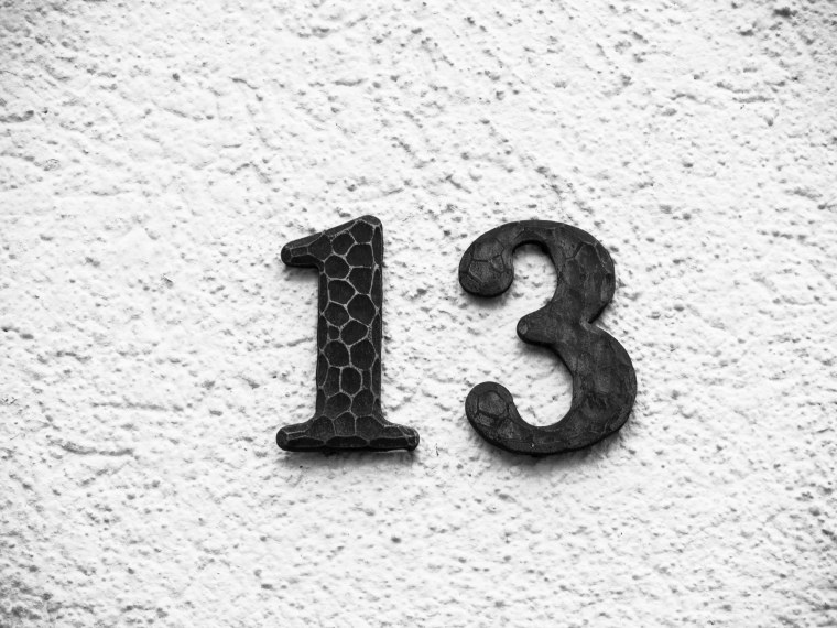 Цифра 13 картинка красивая