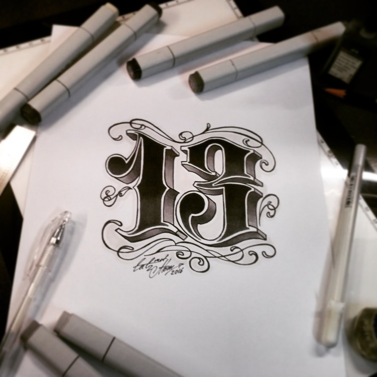 Логотип с цифрой 13