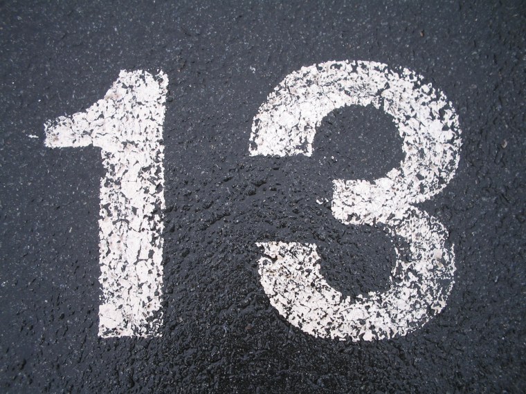 Картина цифра 13