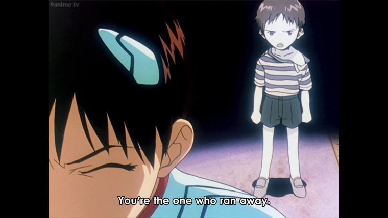 Синдзи Икари с чашкой