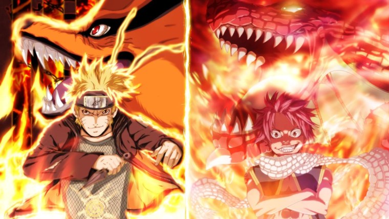 Нацу Драгнил и Наруто Узумаки