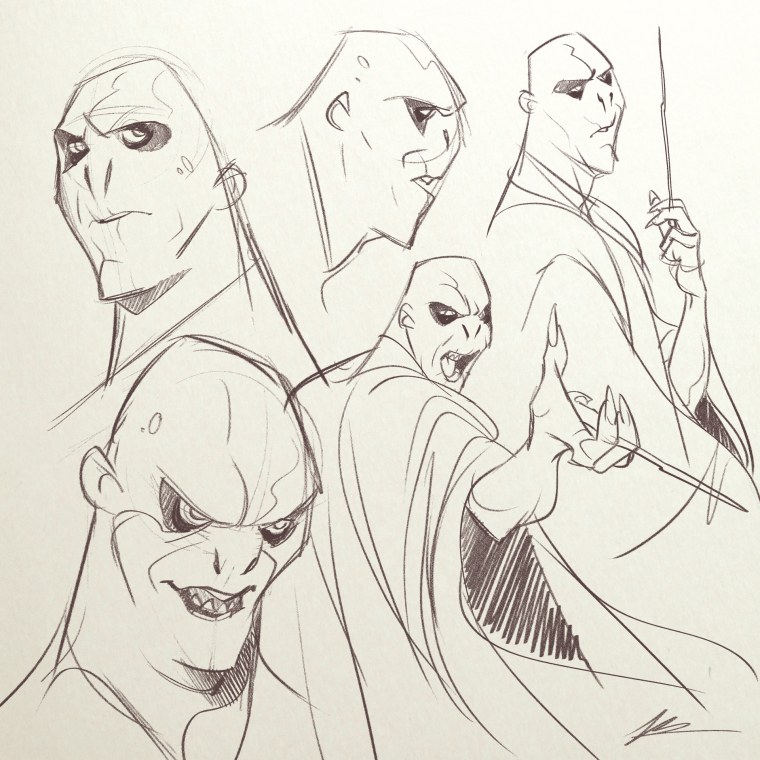 Лорд волан де Морт рисунок