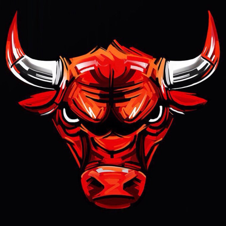 Красный бык Chicago bulls