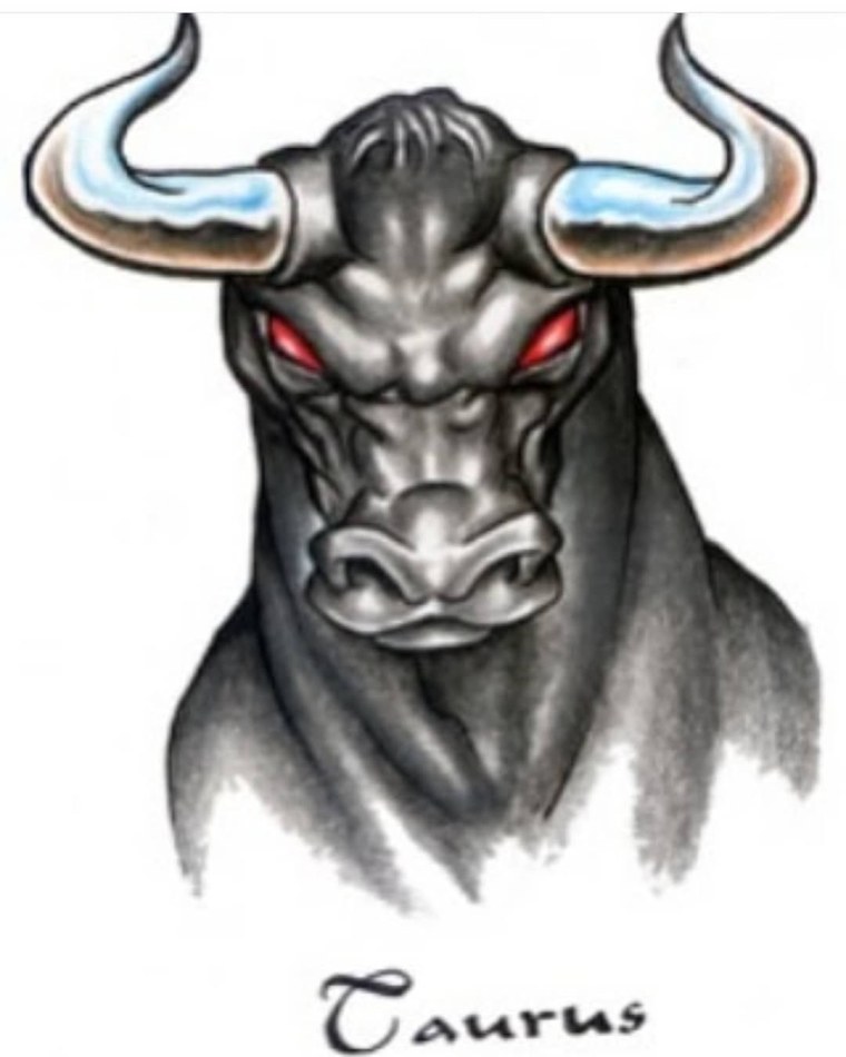 Голова злого быка