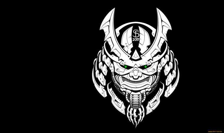 Маска самурая Минимализм