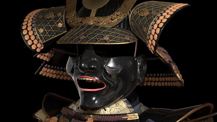 Шлем самурая модель