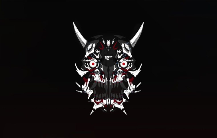 Обои в стиле демона