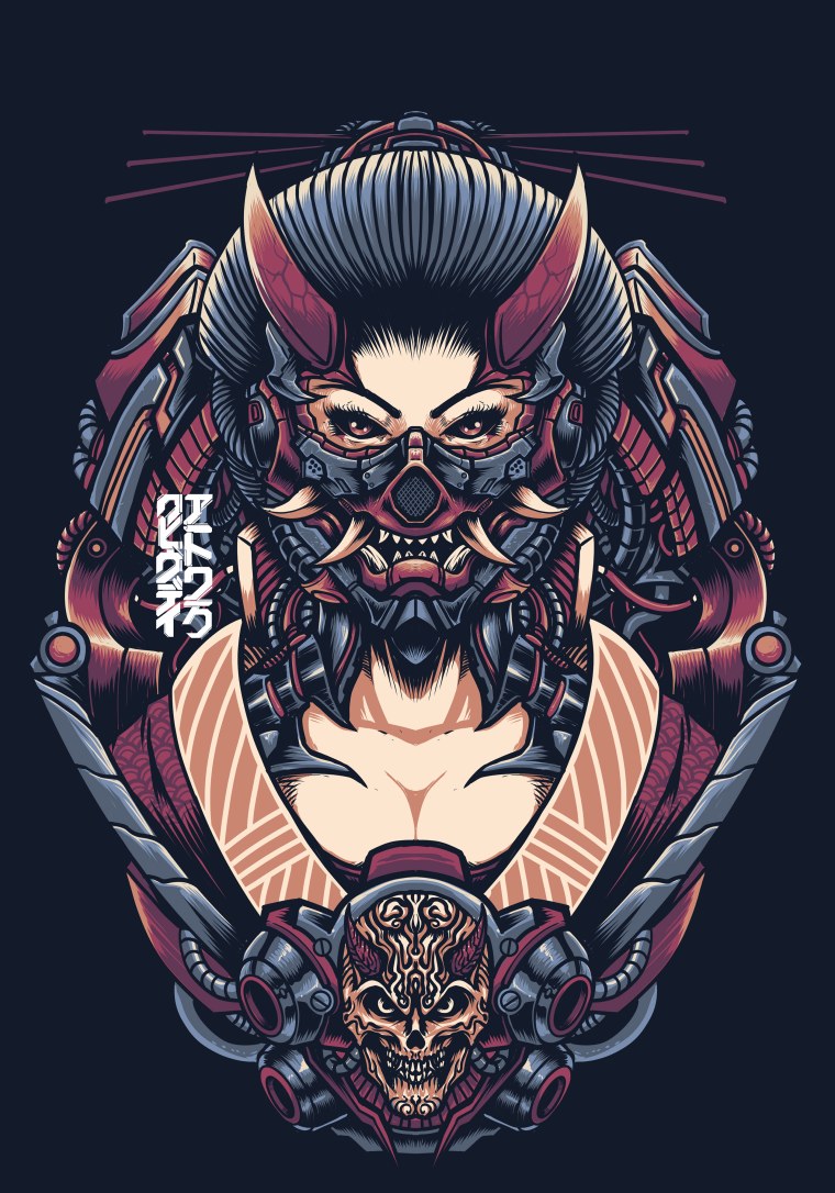 Ронин Самурай демон