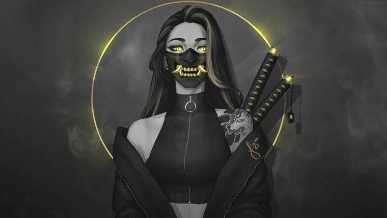 Gold Oni Mask Samurai Yajuu