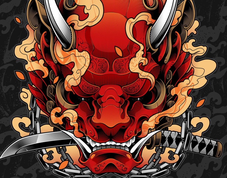 Хання маска Самурай