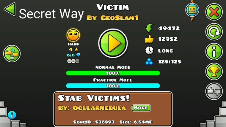 Геометри Даш 1 уровень 100%