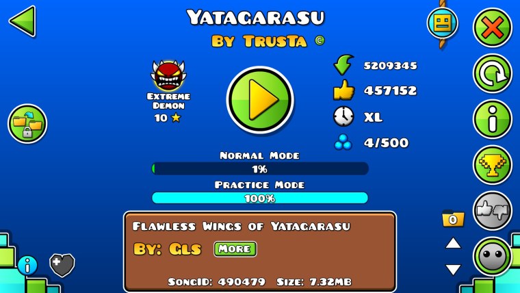 Медиум демоны в Geometry Dash