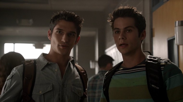 Стайлз и Скотт парные обои