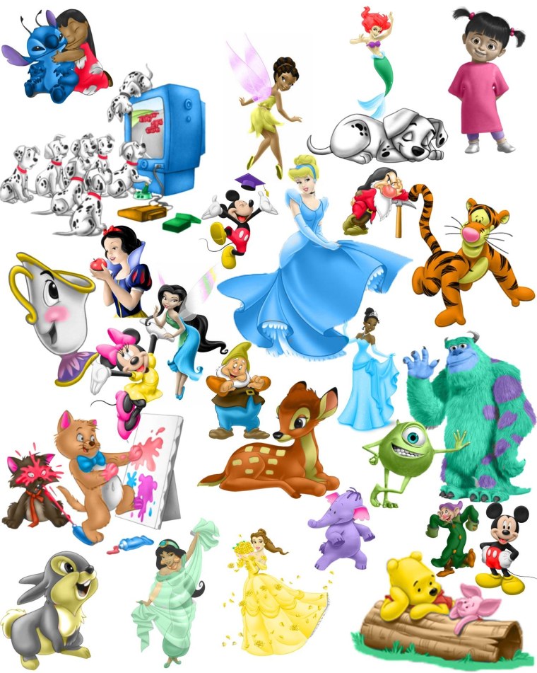 Популярные герои мультфильмов