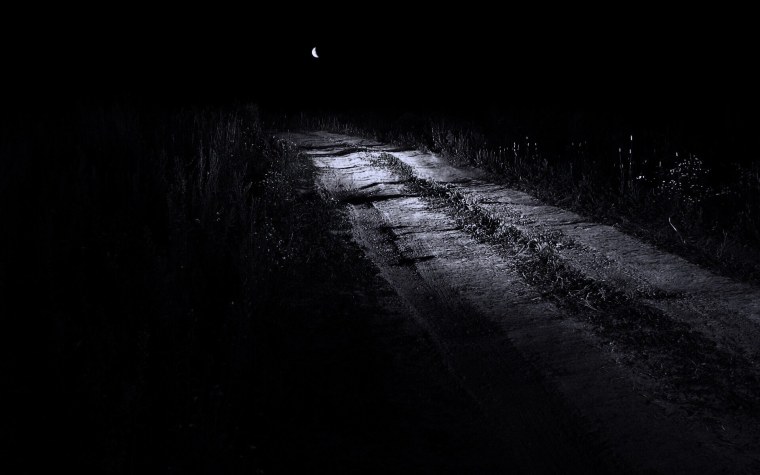 Ночная страшная дорога