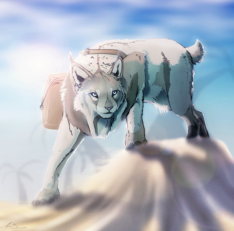 Рысь арт аниме