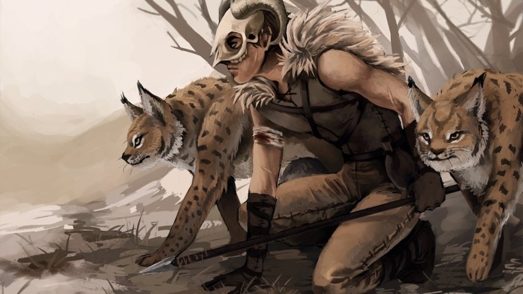 Человек зверь арт