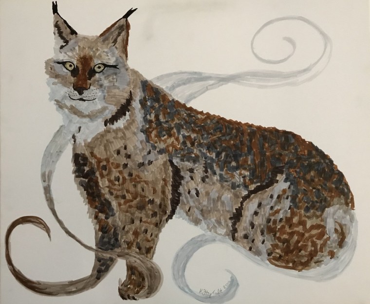 Рысь арт обои
