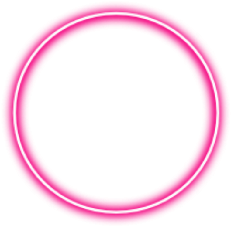 Неоновый круг на белом фоне