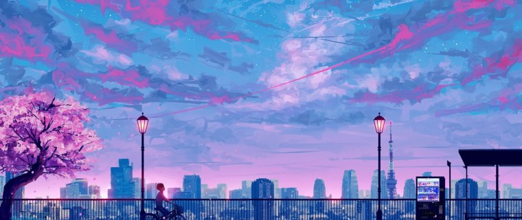 Сакура Геншин фон