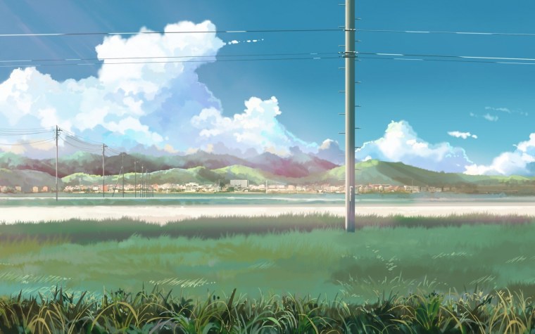 Красивые аниме пейзажи на рабочий стол