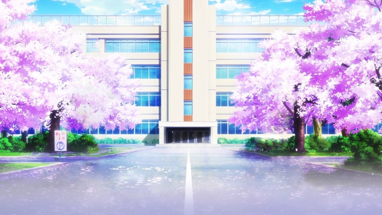 Аниме фон закат