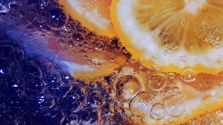 Апельсин макро