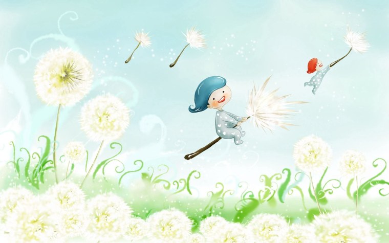 Поле одуванчиков