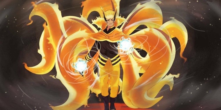 Наруто в режиме бариона арт