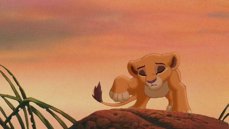 Король Лев фото из мультика на скале
