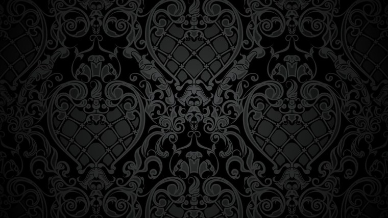 Черный фон с узорами