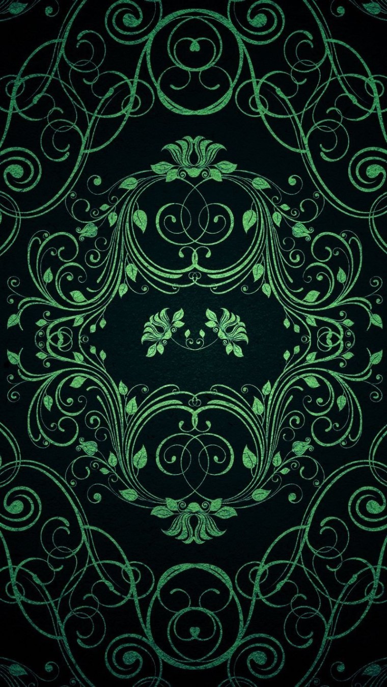 Зеленый орнамент