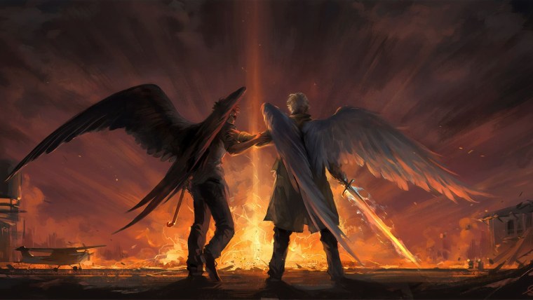 Ангел и демон арт