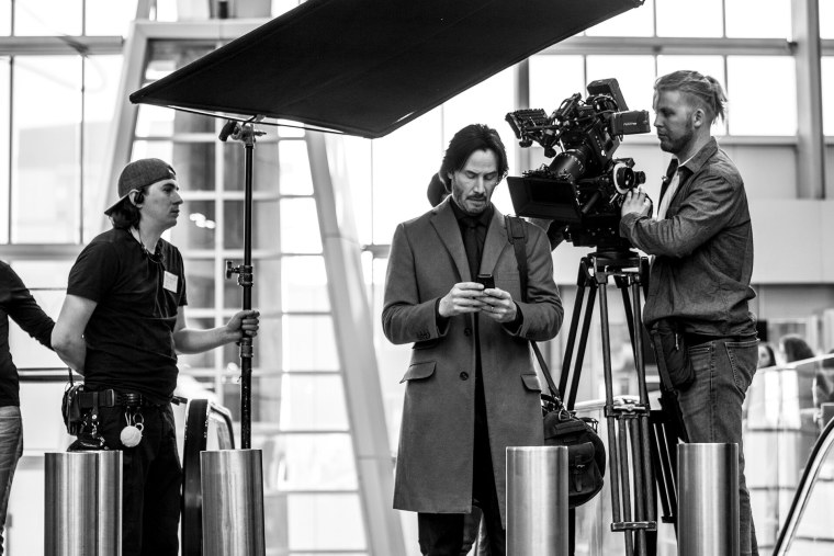 Ридли Скотт на съемочной площадке