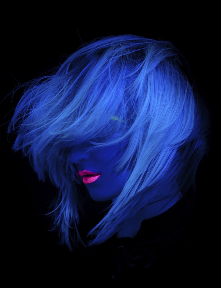 Неоновый синий цвет