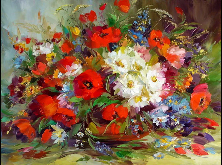 Цветы живопись