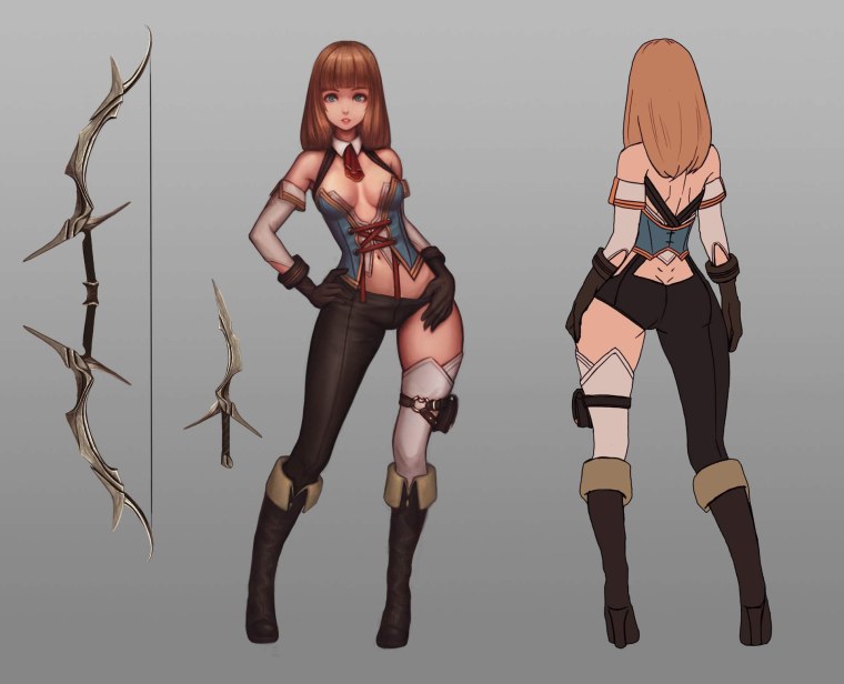 Персонаж лучник референс