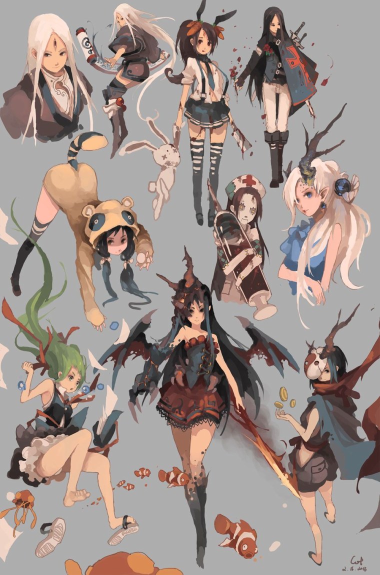 Необычные концепты персонажей