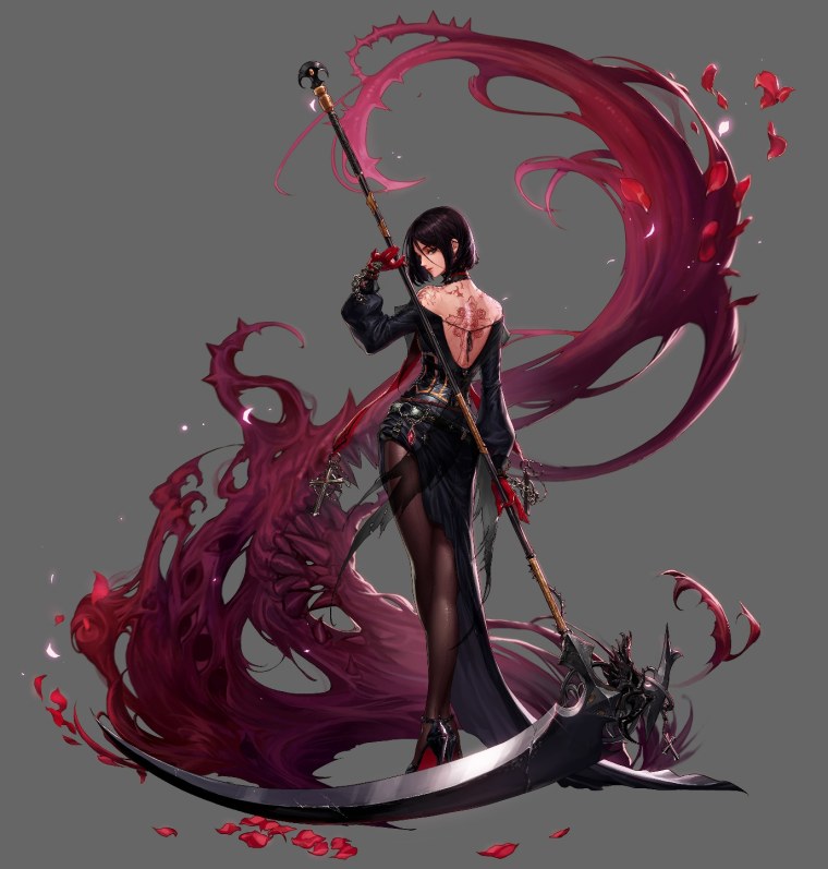 Персонаж с косой